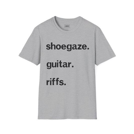 shoegaze. guitar. riffs. tee